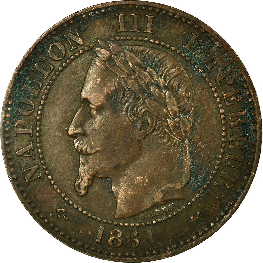 Münze, Frankreich, Napoleon III, Napoléon III, 2 Centimes, 1861, Bordeaux, S+
