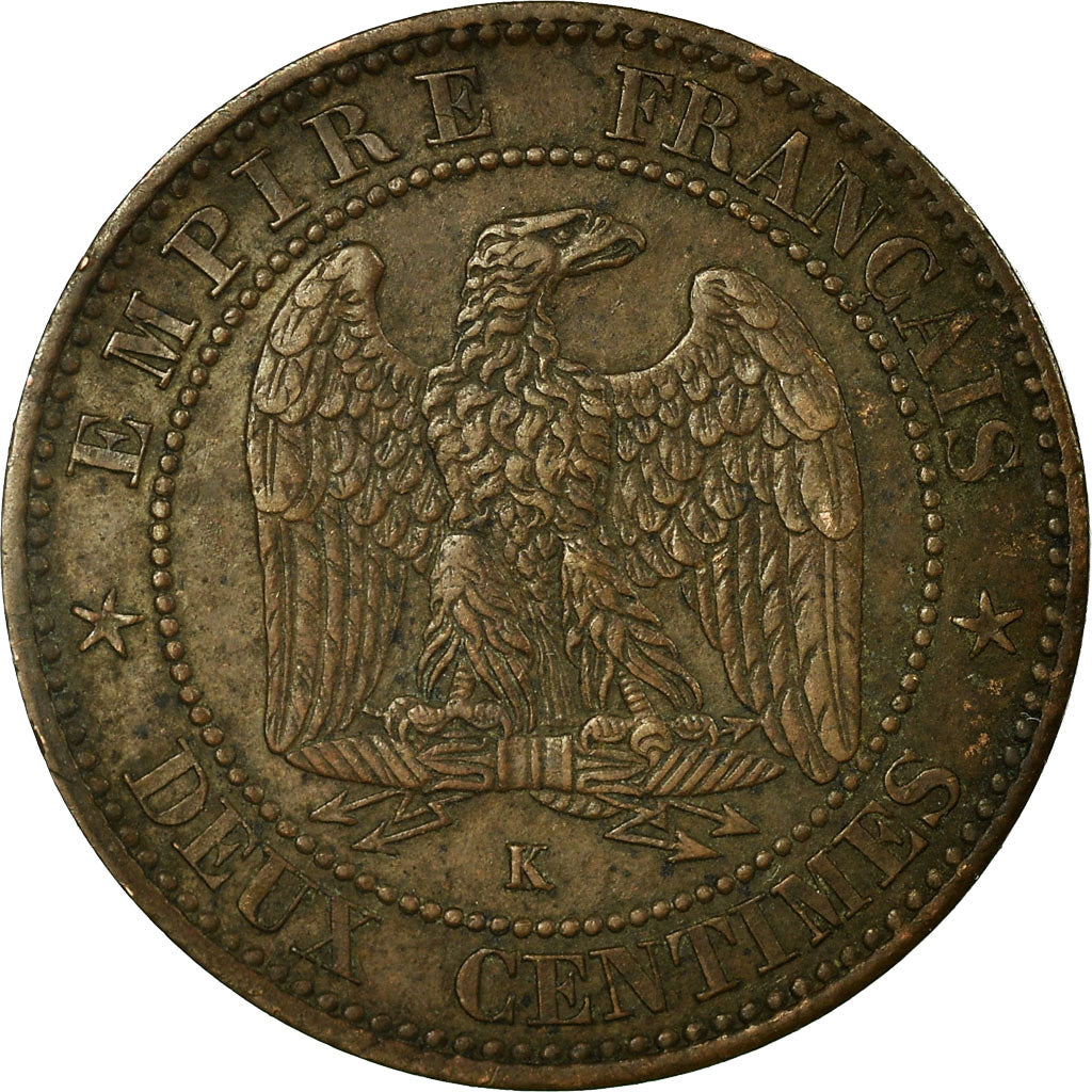 Münze, Frankreich, Napoleon III, Napoléon III, 2 Centimes, 1861, Bordeaux, S+