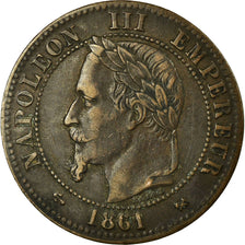 Monnaie, France, Napoleon III, Napoléon III, 2 Centimes, 1861, Bordeaux, TTB