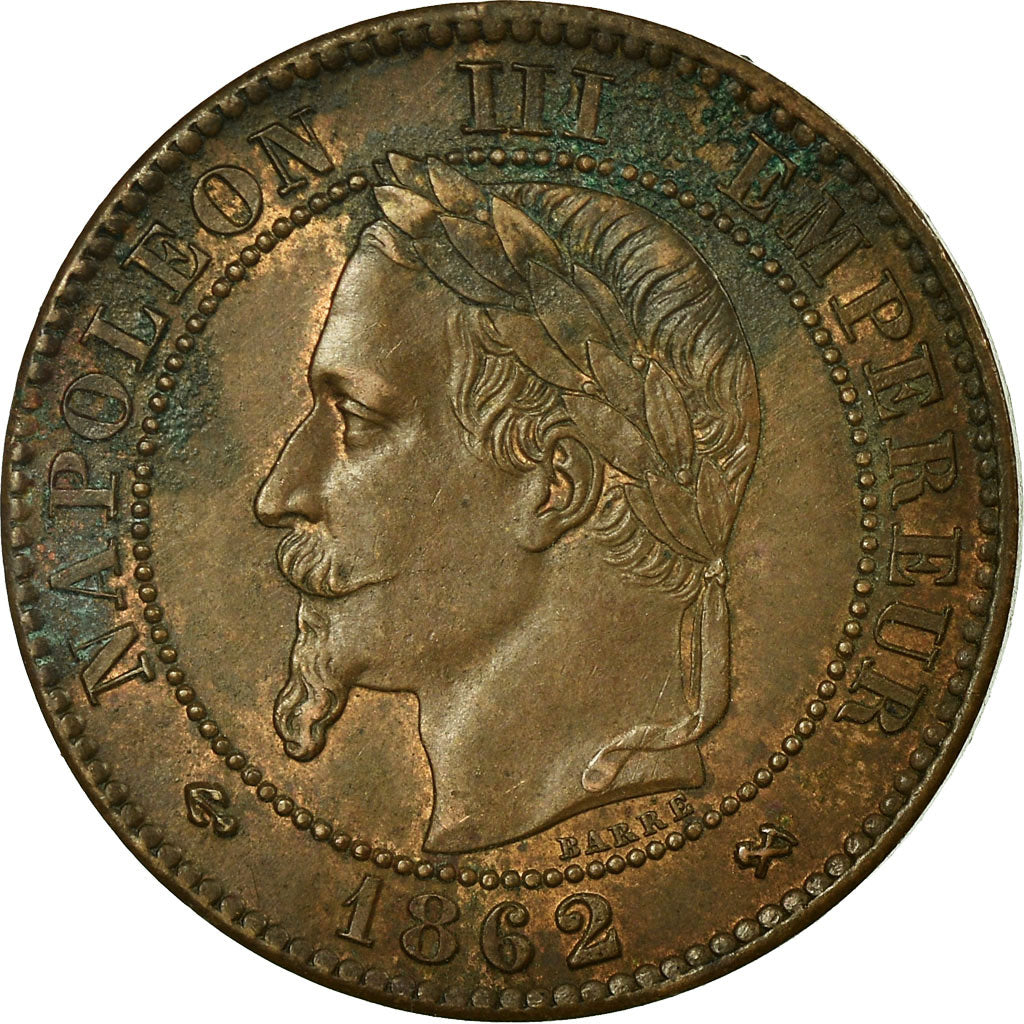Monnaie, France, Napoleon III, Napoléon III, 2 Centimes, 1862, Bordeaux, TTB+