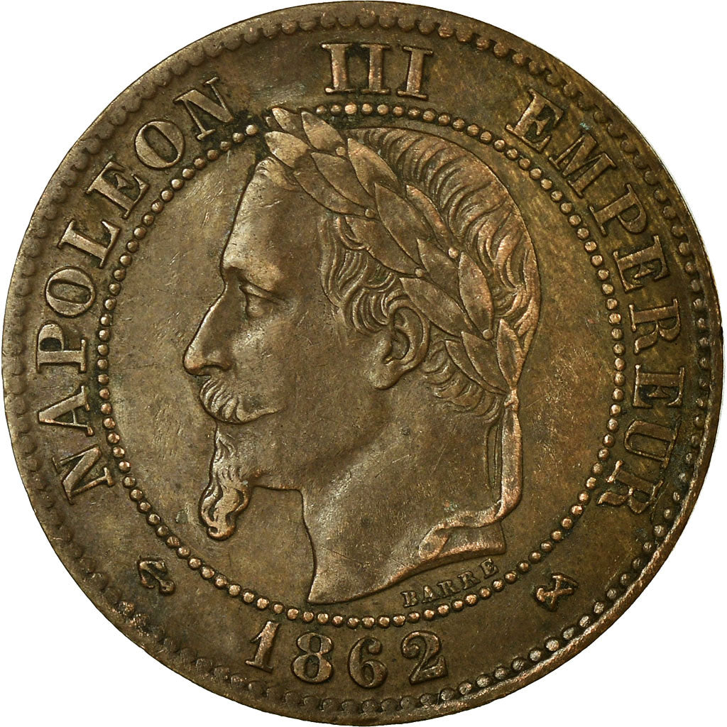Monnaie, France, Napoleon III, Napoléon III, 2 Centimes, 1862, Bordeaux, TB