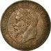 Moneta, Francia, Napoleon III, Napoléon III, 2 Centimes, 1861, Bordeaux, MB+