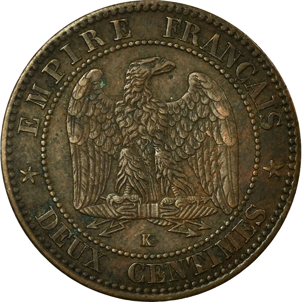 Coin, France, Napoleon III, Napoléon III, 2 Centimes, 1862, Bordeaux