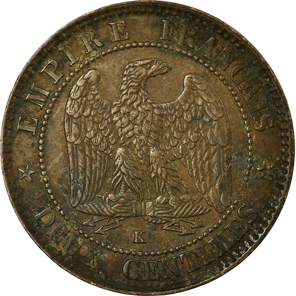 Moneta, Francja, Napoleon III, Napoléon III, 2 Centimes, 1856, Bordeaux