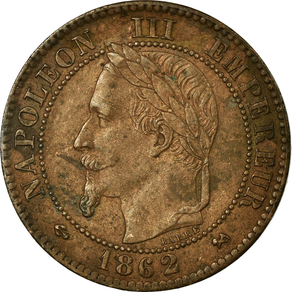 Monnaie, France, Napoleon III, Napoléon III, 2 Centimes, 1862, Bordeaux, TB