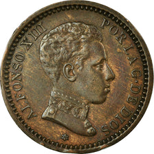 Coin, Spain, Alfonso XIII, 2 Centimos, 1904, Madrid, AU(55-58), Copper, KM:722