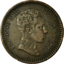 Coin, Spain, Alfonso XIII, 2 Centimos, 1904, Madrid, EF(40-45), Copper, KM:722