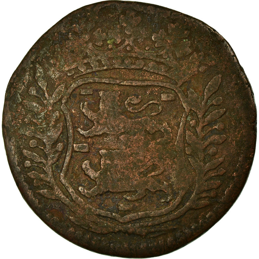 Coin, Netherlands, WEST FRIESLAND, Duit, 1716, VF(20-25), Copper, KM:A100