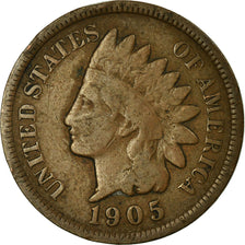 Coin, United States, Indian Head Cent, Cent, 1905, U.S. Mint, Philadelphia