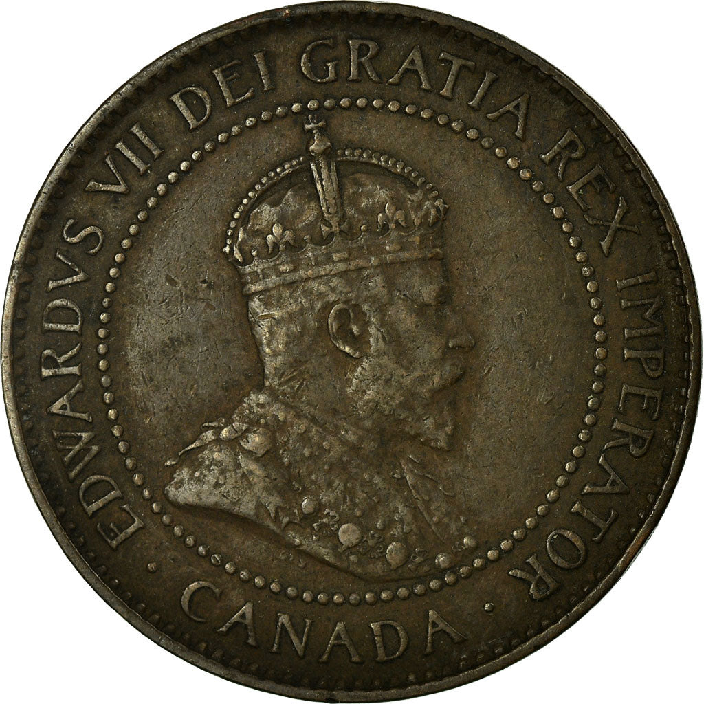 Coin, Canada, Edward VII, Cent, 1902, Royal Canadian Mint, Ottawa, VF(30-35)