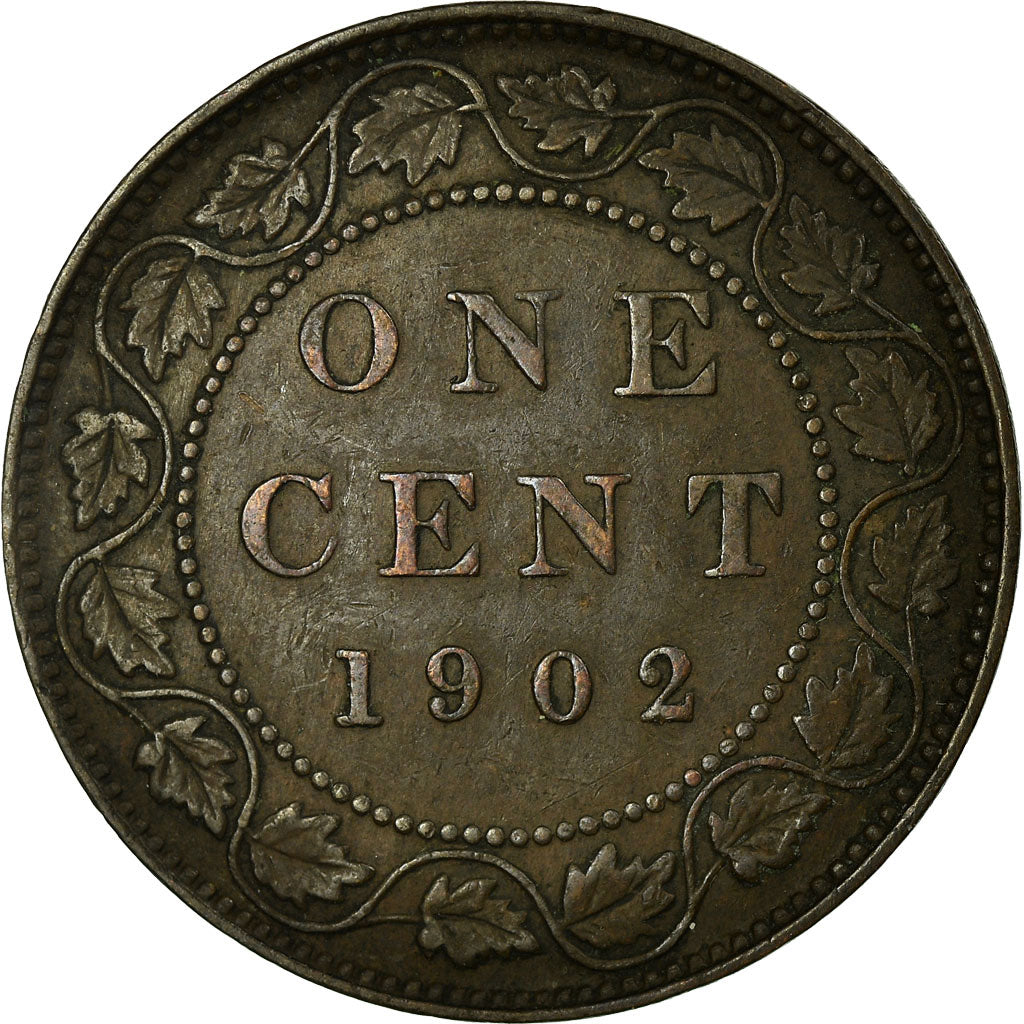 Coin, Canada, Edward VII, Cent, 1902, Royal Canadian Mint, Ottawa, VF(30-35)