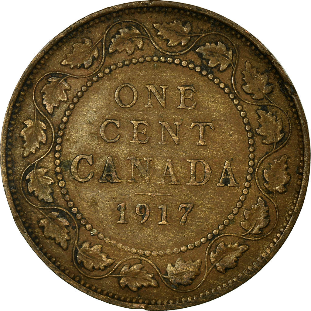 Coin, Canada, George V, Cent, 1917, Royal Canadian Mint, Ottawa, VF(30-35)