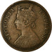 Monnaie, INDIA-BRITISH, Victoria, 1/4 Anna, 1886, TB+, Cuivre, KM:486