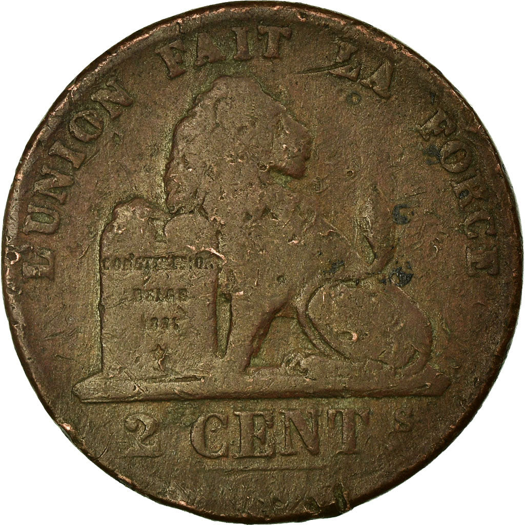 Coin, Belgium, Leopold II, 2 Centimes, 1869, VF(20-25), Copper, KM:35.1