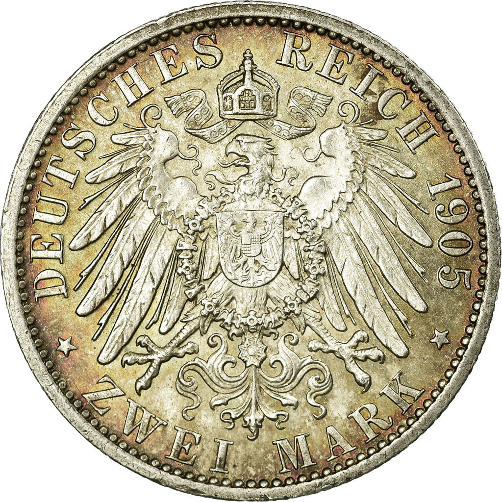 Monnaie, Etats allemands, PRUSSIA, Wilhelm II, 2 Mark, 1905, Berlin, TTB+