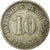 Coin, GERMANY - EMPIRE, Wilhelm II, 10 Pfennig, 1898, Stuttgart, VF(30-35)