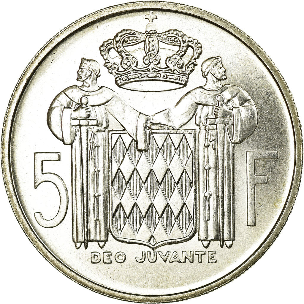 Coin, Monaco, Rainier III, 5 Francs, 1960, MS(65-70), Silver, KM:141