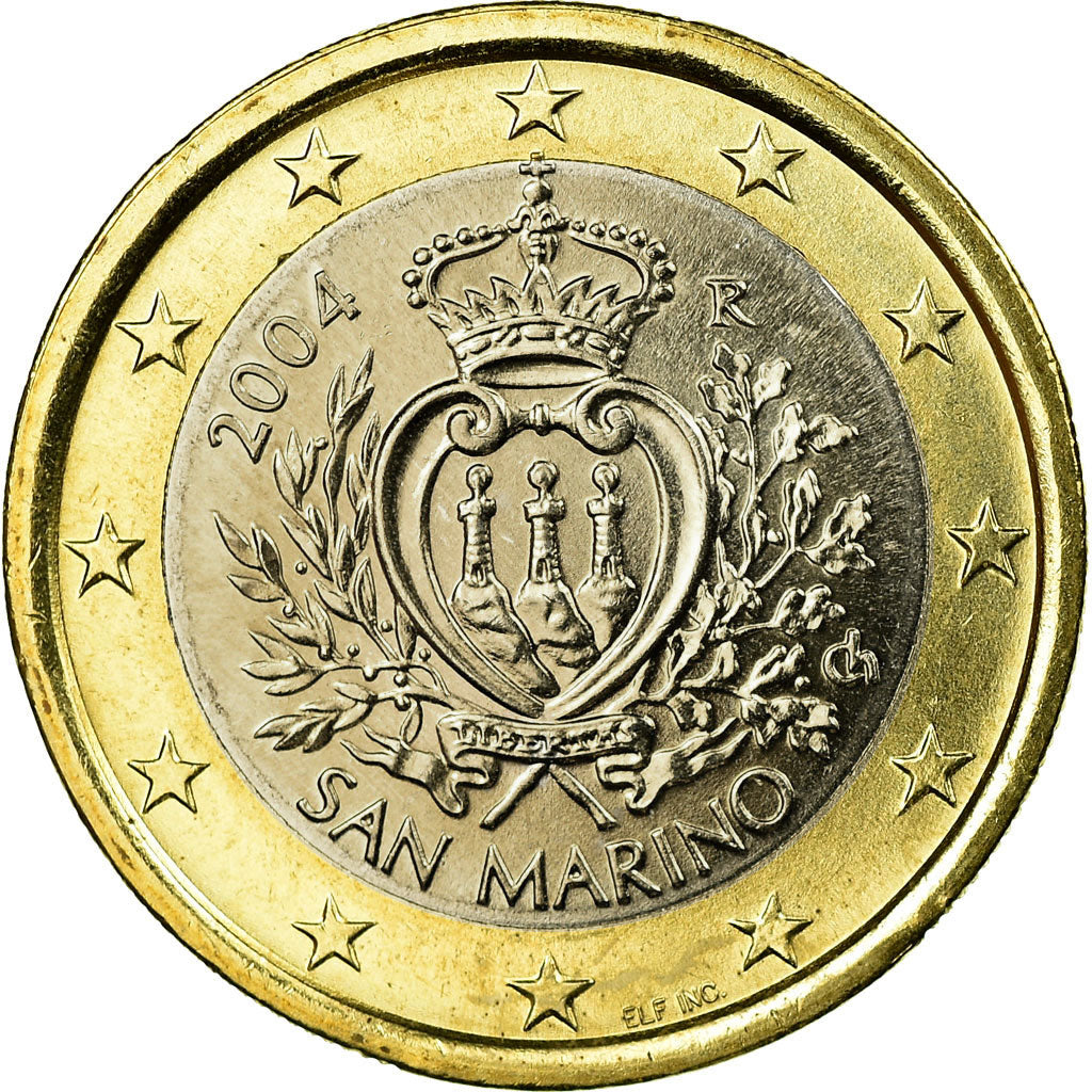 San Marino, Euro, 2004, SPL, Bi-metallico, KM:446