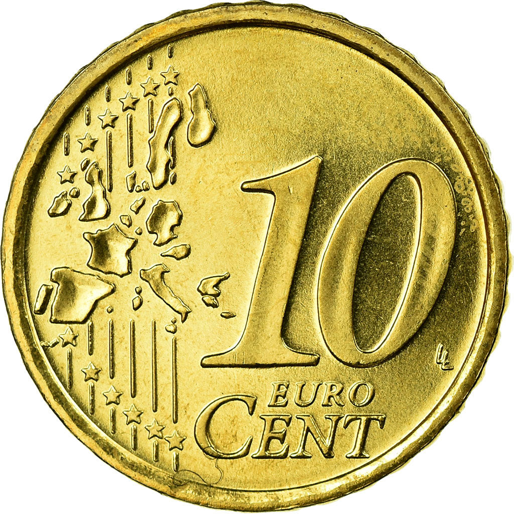 San Marino, 10 Euro Cent, 2004, UNZ, Messing, KM:443