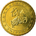 Monaco, 10 Euro Cent, 2002, UNZ, Messing, KM:170