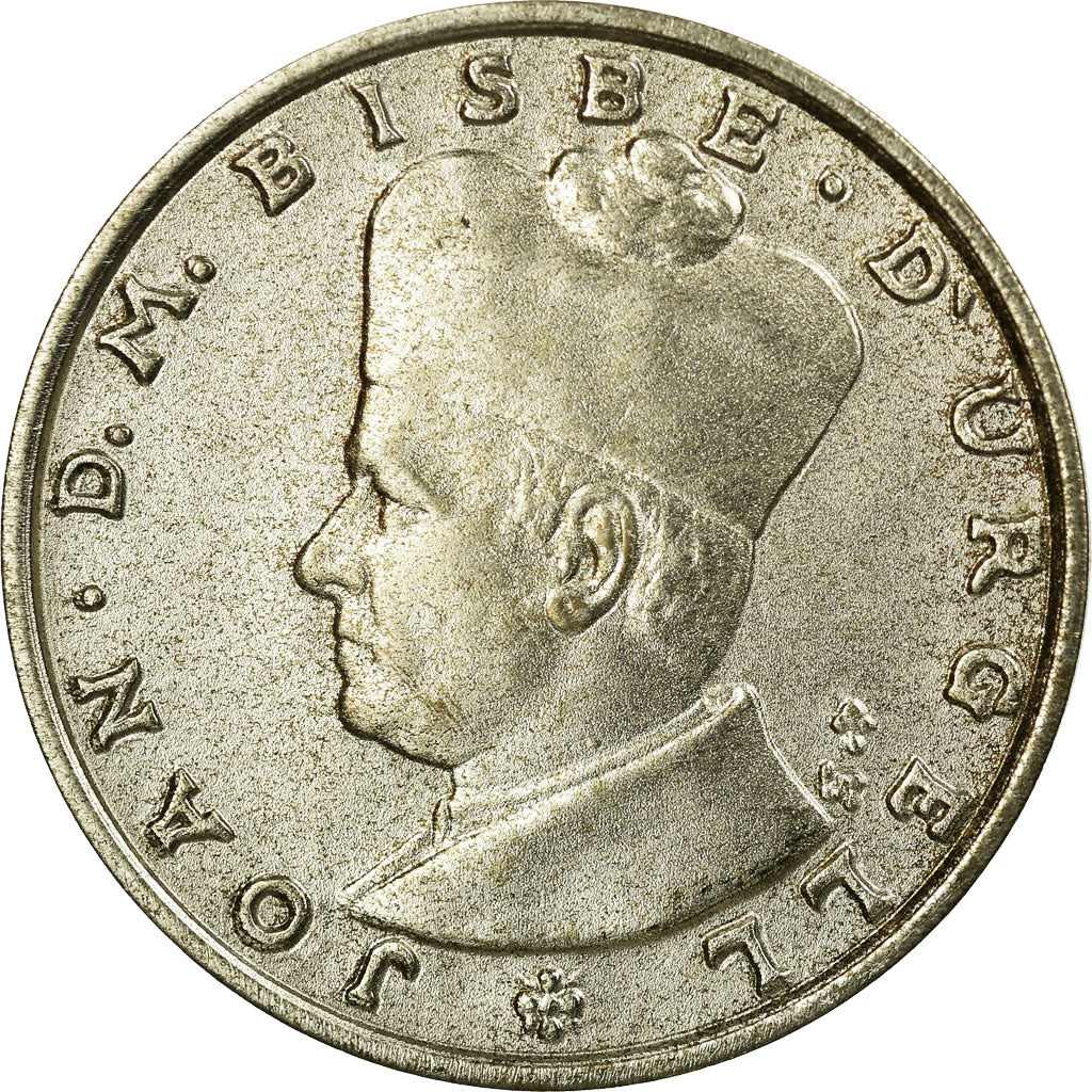 Coin, Andorra, 10 Diners, 1984, AU(55-58), Cast Silver, KM:17