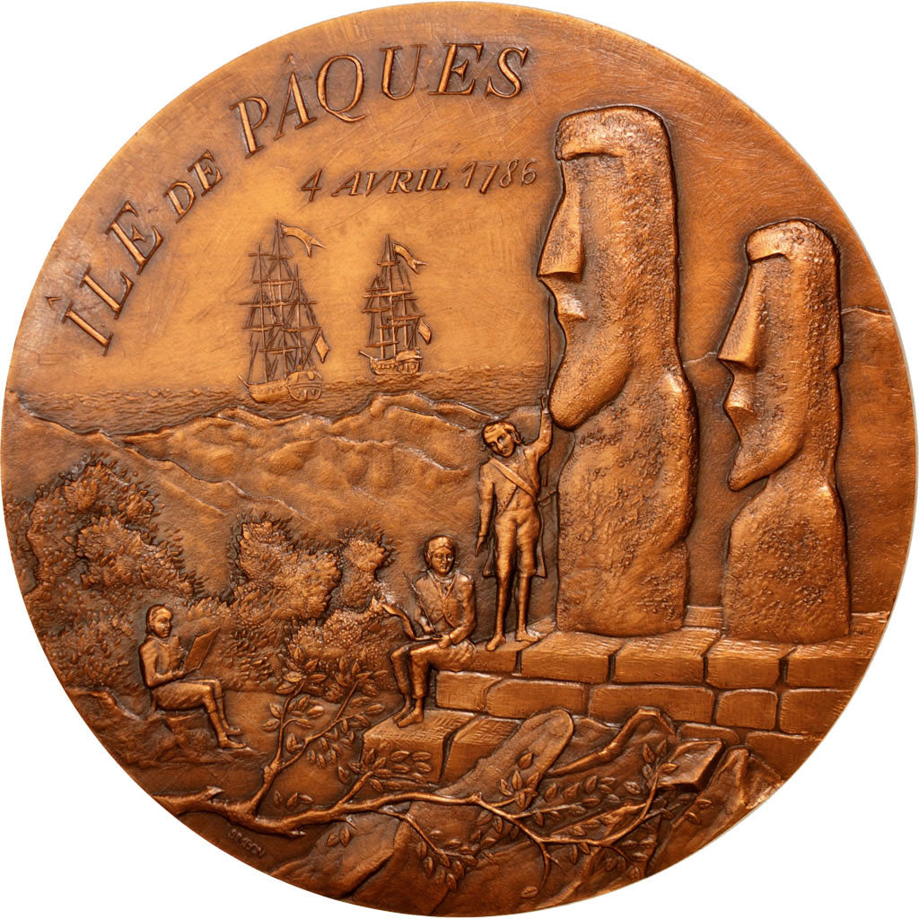 FRANCE, Shipping, French Fifth Republic, Medal, AU(55-58), Copper, 82, 250.00
