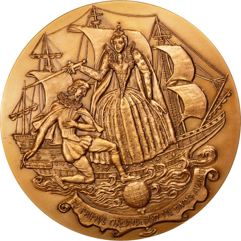 FRANCE, Shipping, French Fifth Republic, Medal, MS(60-62), Bronze, 72, 204.00
