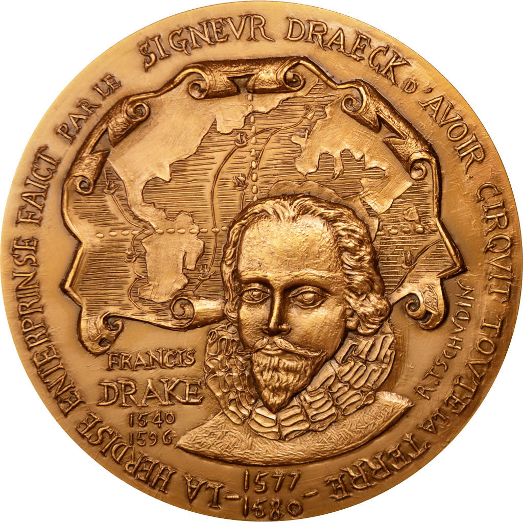 FRANCE, Shipping, French Fifth Republic, Medal, MS(60-62), Bronze, 72, 204.00