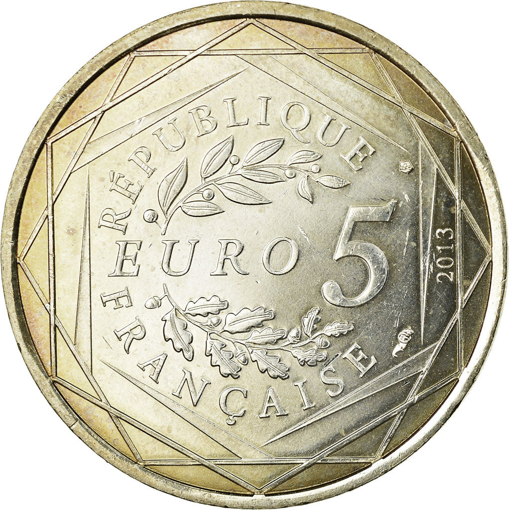 France, 5 Euro, Egalité, 2013, EF(40-45), Silver, Gadoury:EU646
