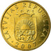 Coin, Latvia, 20 Santimu, 2007, MS(63), Nickel-brass, KM:22.1