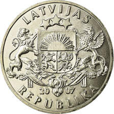 Coin, Latvia, Lats, 2007, MS(63), Copper-nickel, KM:12