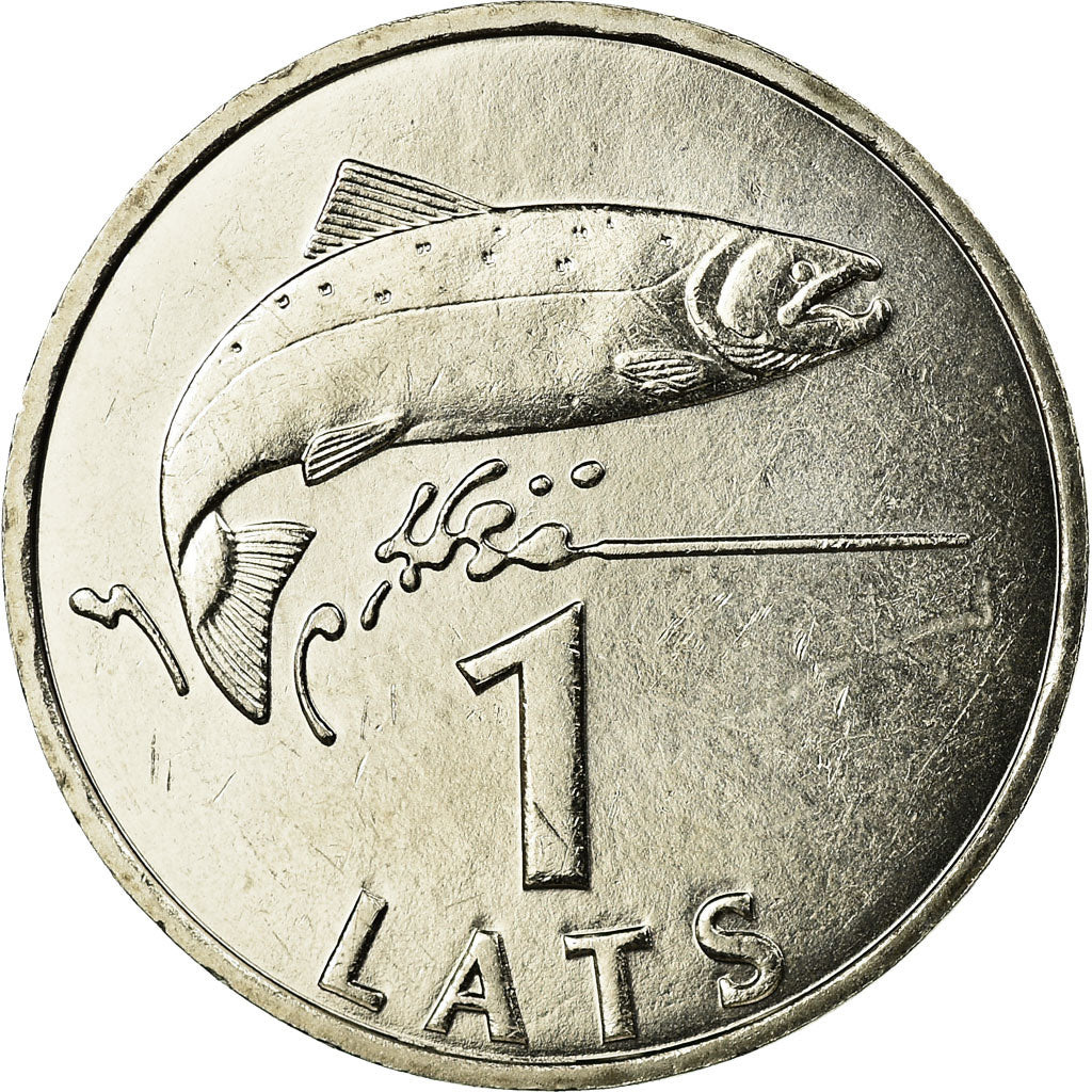 Coin, Latvia, Lats, 2007, MS(63), Copper-nickel, KM:12