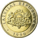Coin, Latvia, 2 Lati, 1999, MS(63), Bi-Metallic, KM:38