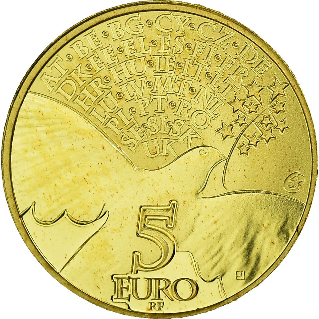 France, 5 Euro, Europa, 2015, BE, MS(65-70), Gold, Gadoury:EU737