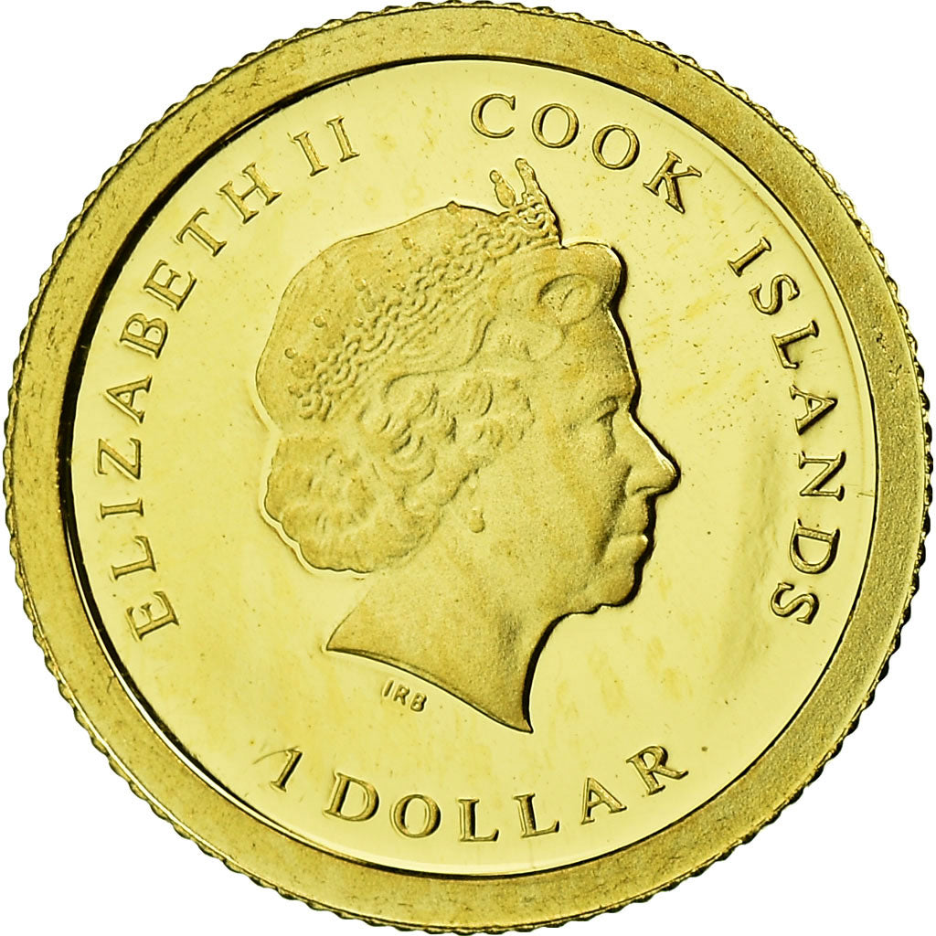 Coin, Cook Islands, Titanic, Dollar, 2012, Franklin Mint, MS(65-70), Gold