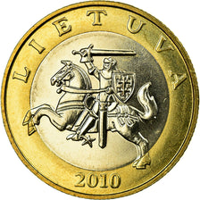 Coin, Lithuania, 2 Litai, 2010, AU(55-58), Bi-Metallic, KM:112