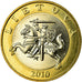 Coin, Lithuania, 2 Litai, 2010, AU(55-58), Bi-Metallic, KM:112