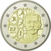 France, 2 Euro, Baron Pierre Coubertin, 2013, BE, MS(65-70), Bi-Metallic