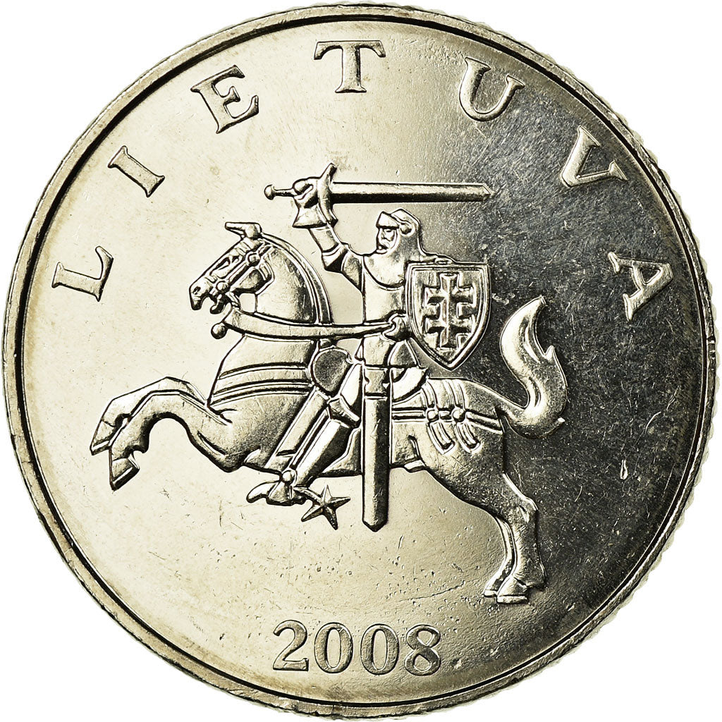 Münze, Lithuania, Litas, 2008, UNZ, Copper-nickel, KM:111