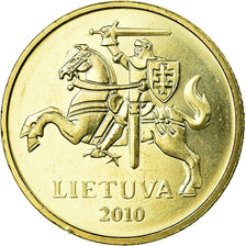 Coin, Lithuania, 20 Centu, 2010, MS(63), Nickel-brass, KM:107