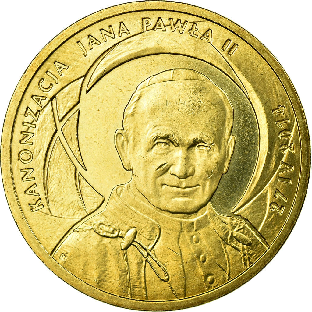 Moeda, Polónia, 2 Zlote, 2014, Warsaw, AU(55-58), Latão, KM:919