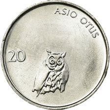 Coin, Slovenia, 20 Stotinov, 1992, MS(63), Aluminum, KM:8