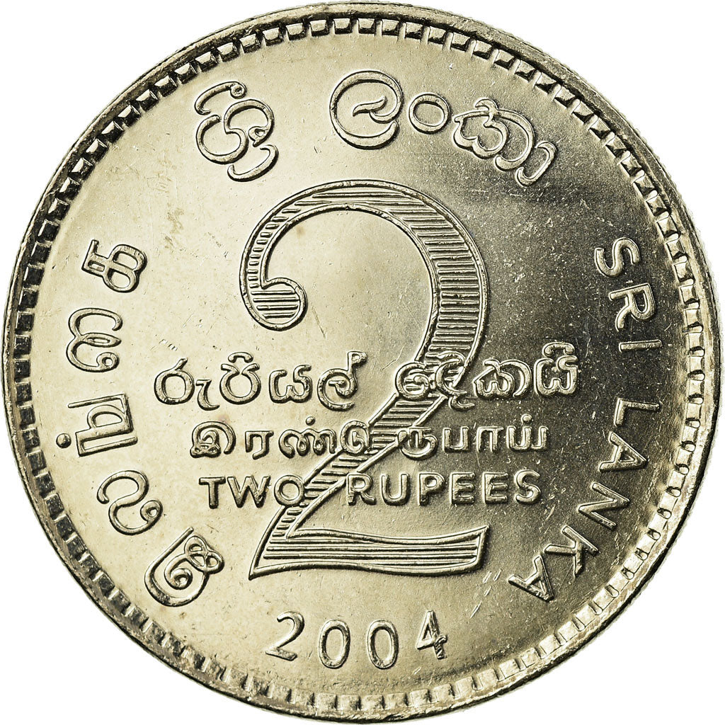 Monnaie, Sri Lanka, 2 Rupees, 2004, SPL, Copper-nickel, KM:147