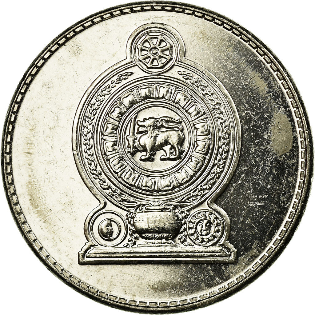 Coin, Sri Lanka, Rupee, 2004, MS(63), Nickel Clad Steel, KM:136a