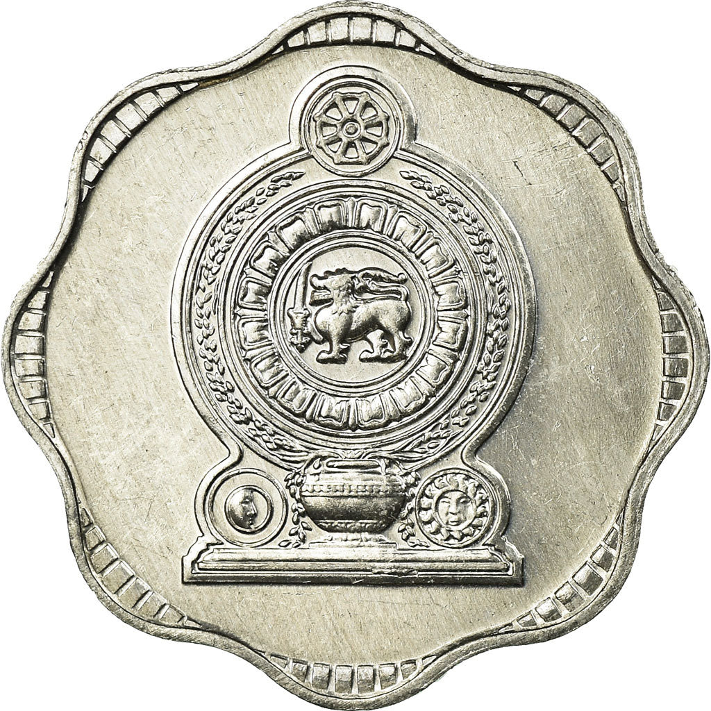 Coin, Sri Lanka, 10 Cents, 1991, MS(63), Aluminum, KM:140a
