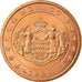 Monaco, 2 Euro Cent, 2001, MS(63), Copper Plated Steel, KM:168