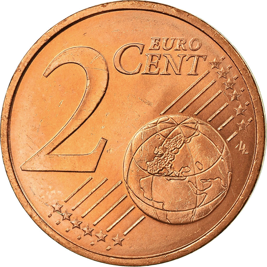 Monaco, 2 Euro Cent, 2001, MS(63), Copper Plated Steel, KM:168
