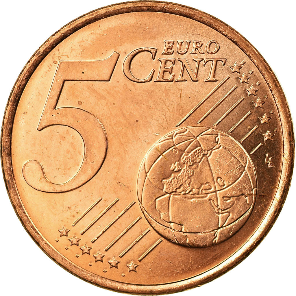 Monaco, 5 Euro Cent, 2001, MS(63), Miedź platerowana stalą, KM:169
