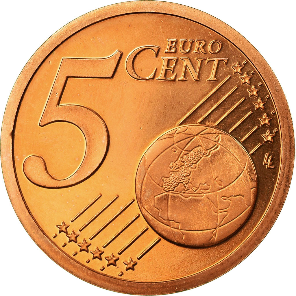France, 5 Euro Cent, 2000, BE, MS(65-70), Copper Plated Steel, KM:1284