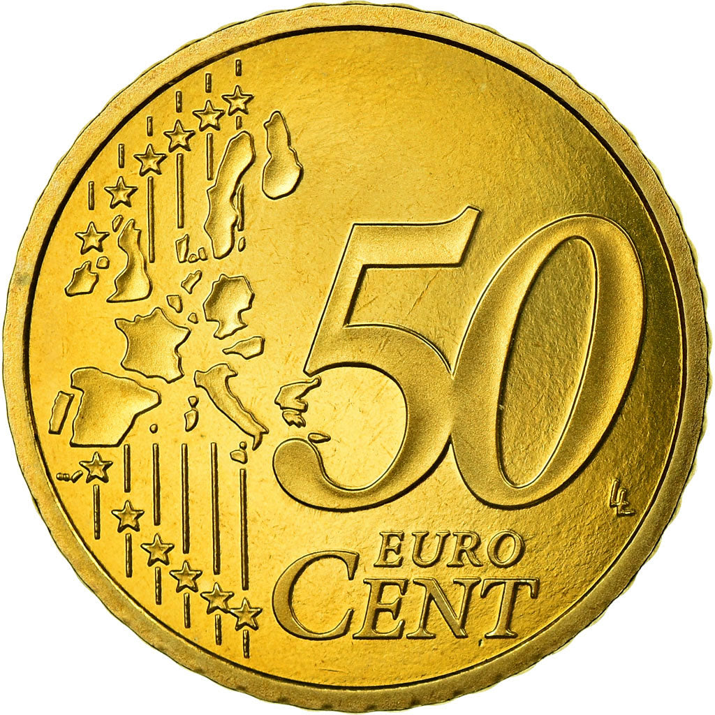 Francia, 50 Euro Cent, 2000, BE, FDC, Latón, KM:1287